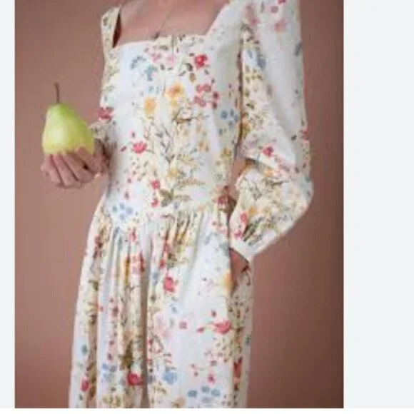 Meadows Marigold Maxi Dress Meadow Flowers Cream - Picture 4 of 13